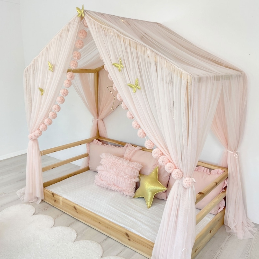 Pink Canopy For Twin Bed